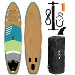 11' Fashion Wooden PVC Inflatable SUP board